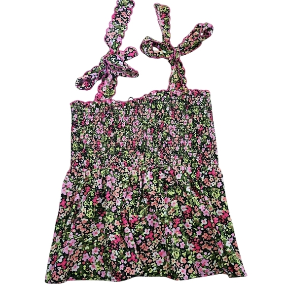 Crown & Ivy Women's Split Sleeve Smocked Bodice Top Size XL NWOT - Picture 3 of 5